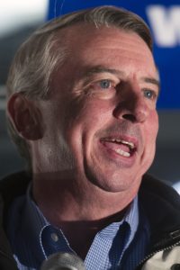 Republican Senatorial candidate Ed Gillespie appears at a Get Out the Vote rally in Sterling, Va., Monday, Nov. 3, 2014. Gillespie is running against Democratic incumbent U.S. Sen. Mark Warner (AP)