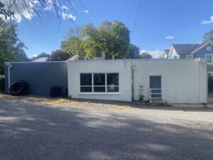 The back of the HUB building