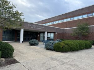 Photo of entrance to Rockbridge County High School. 