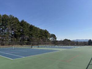 Image of the Rockbridge County High School tennis courts.